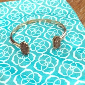 Kendra Scott ELTON rose gold druzy bracelet